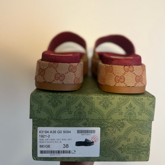 Gucci Womens Platform Slide Sandals - Picture 4 of 6